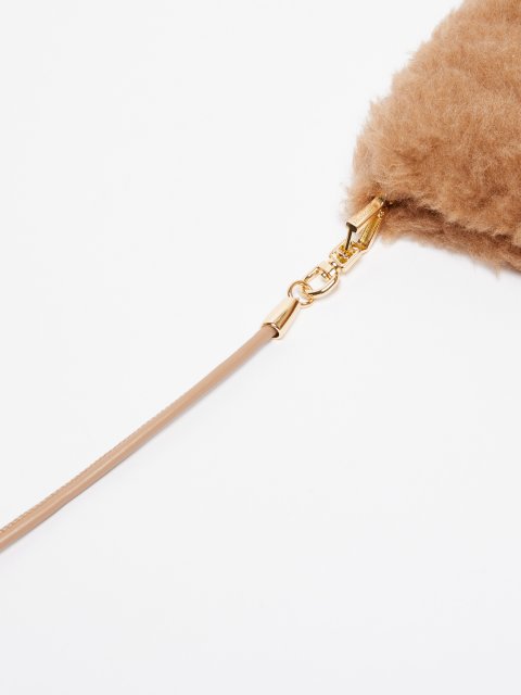 Темно-бежевые варежки MAX MARA из верблюжьей шерсти: фото 2 - Invogue