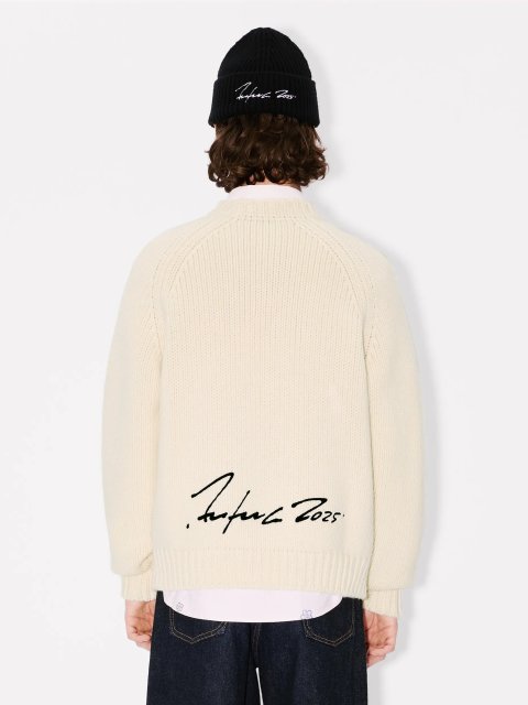 Белый свитер KENZO из шерсти: фото 3 - Invogue