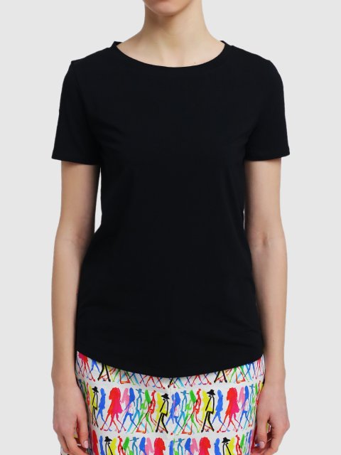 Чорна футболка WEEKEND MAX MARA : фото 3 - Invogue