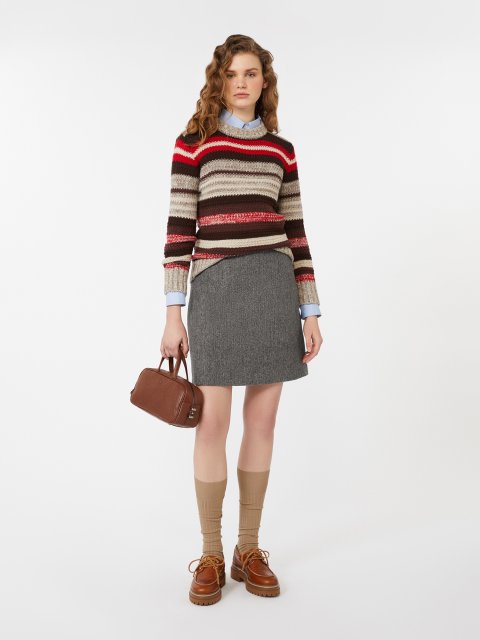 Светр у смужку WEEKEND MAX MARA з вовни: фото 1 - Invogue
