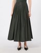 Темно-зеленая плиссированная юбка Max Mara из тафты: фото 2 - Invogue