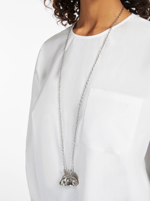 Серебряное колье WEEKEND ACCESSORIES с подвеской: фото 1 - Invogue