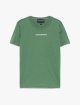 Зелена футболка EMPORIO ARMANI KIDS з логотипом: фото - Invogue