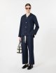Темно-сині брюки MAX MARA з бавовняного попліну: фото 1 - Invogue
