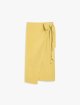 Желтая юбка Max Mara из льна и шелка: фото - Invogue