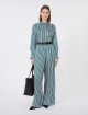 Темно-зелена сорочка MAX MARA у смужку: фото 1 - Invogue