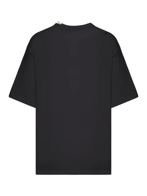 Чёрная футболка SPORTMAX из хлопка: фото 1 - Invogue