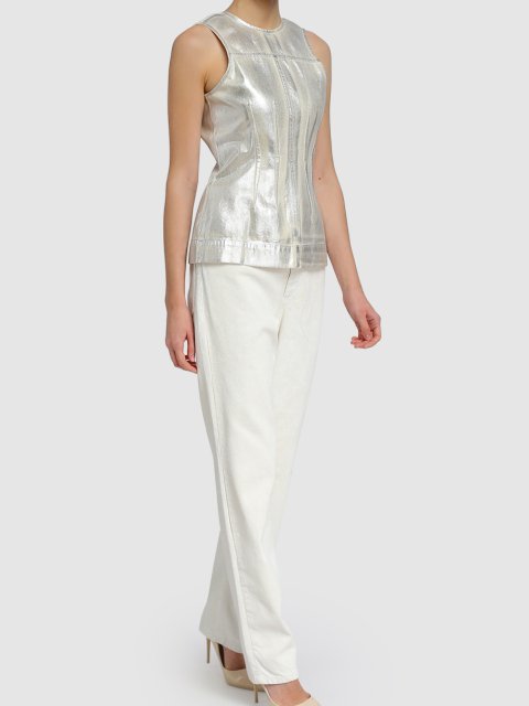 Белые джинсы SPORTMAX: фото 1 - Invogue