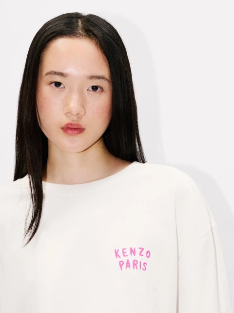 Кремовый лонгслив KENZO из хлопкового трикотажа: фото 4 - Invogue