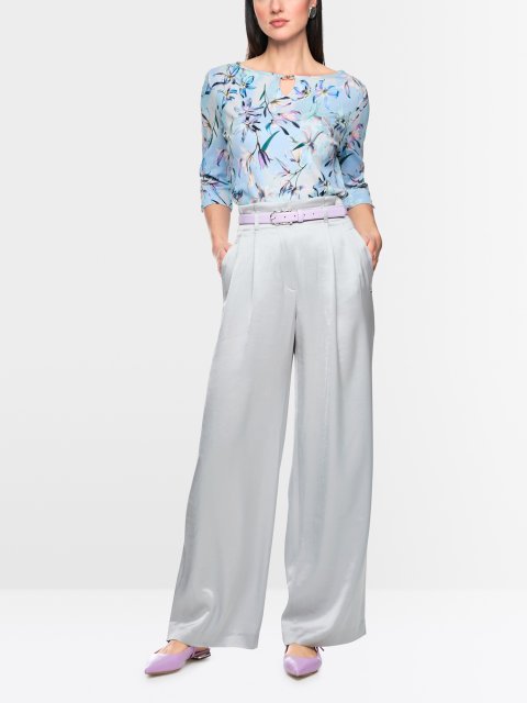 Серые брюки Marc Cain из ацетата и полиэстера: фото 4 - Invogue