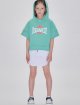 Блакитна футболка DSQUARED KID з капюшоном: фото 1 - Invogue