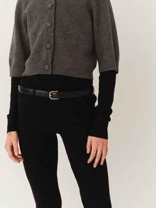 Чёрные леггинсы The Garment из шерсти и кашемира: фото 1 - Invogue