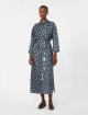 Синя сукня Max Mara з шовкової саржі: фото 2 - Invogue