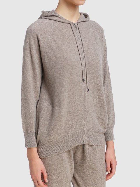 Бежевый кардиган MAX MARA: фото 3 - Invogue