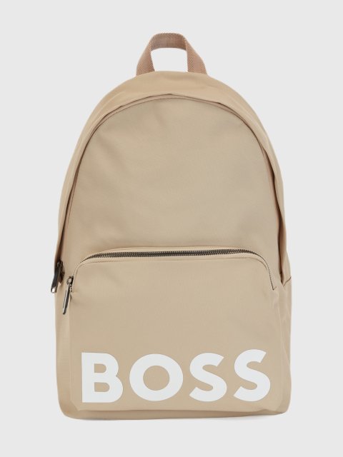 Бежевый рюкзак BOSS: фото - Invogue