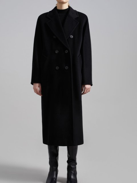 Чорне пальто MAX MARA з вовни та кашеміру: фото 1 - Invogue