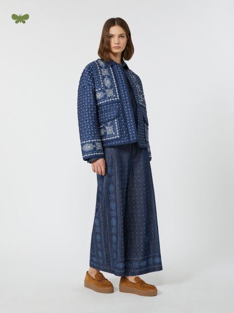 Темно-сині джинси WEEKEND MAX MARA з візерунком: фото 1 - Invogue