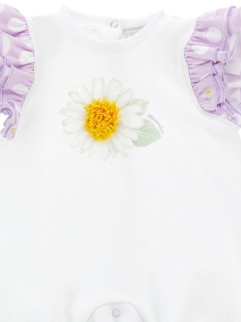 Комбинезон к/р о/н, шапочка, слюнявчик Monnalisa (59047): фото 3 - Invogue