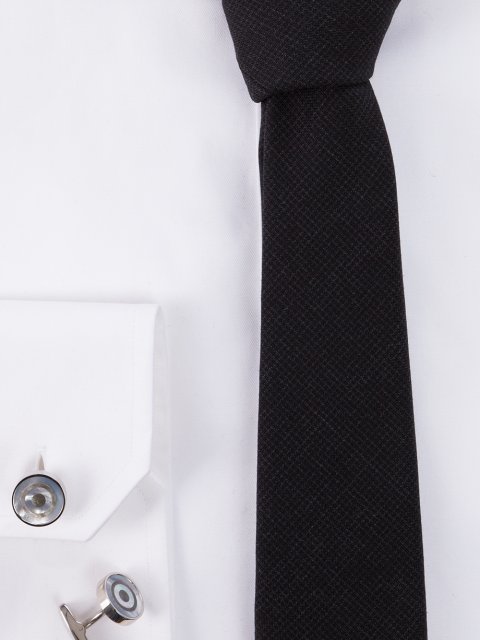 Серебристые запонки BOSS с перламутровой вставкой: фото 1 - Invogue