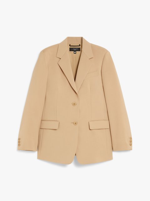 Бежевий жакет WEEKEND MAX MARA з вовни: фото - Invogue