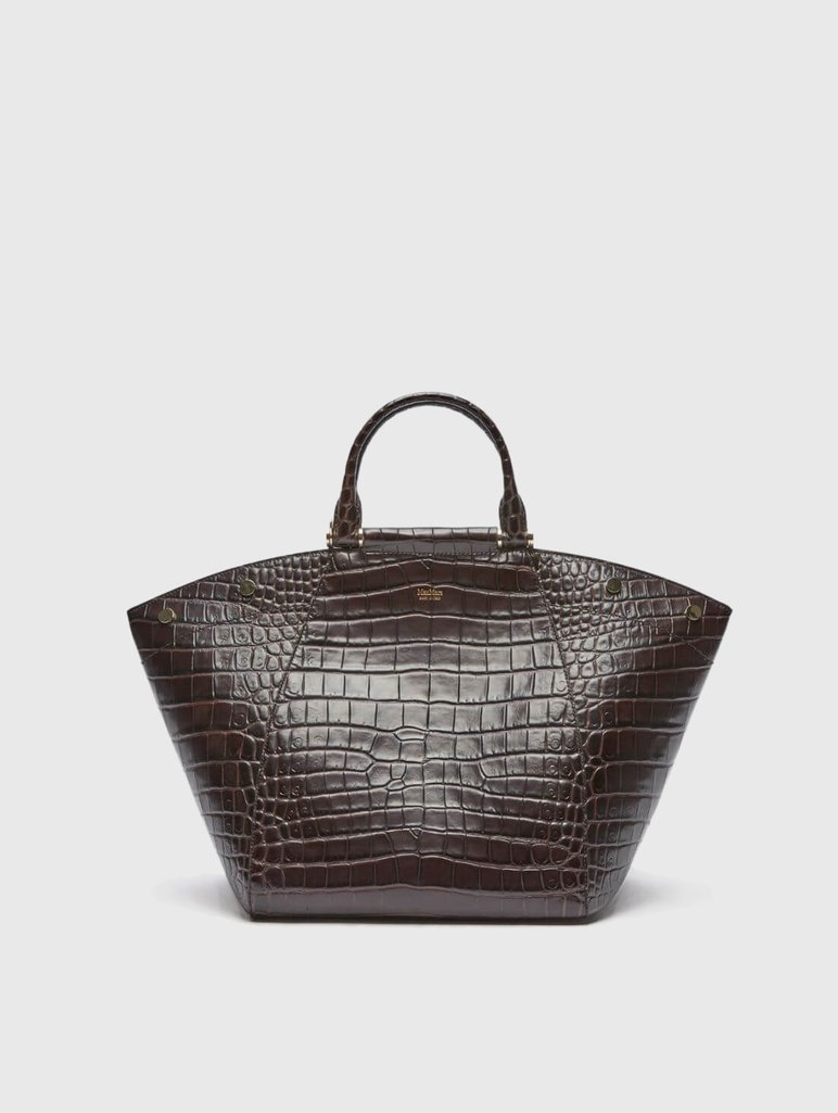 Коричневая сумка MAX MARA: фото - Invogue