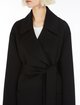 Чорне пальто Sportmax з чистої вовни: фото 3 - Invogue