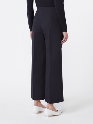 Темно-синие брюки MAX MARA укороченные: фото 3 - Invogue