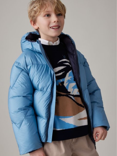 Синий свитер IL GUFO из шерсти: фото 1 - Invogue