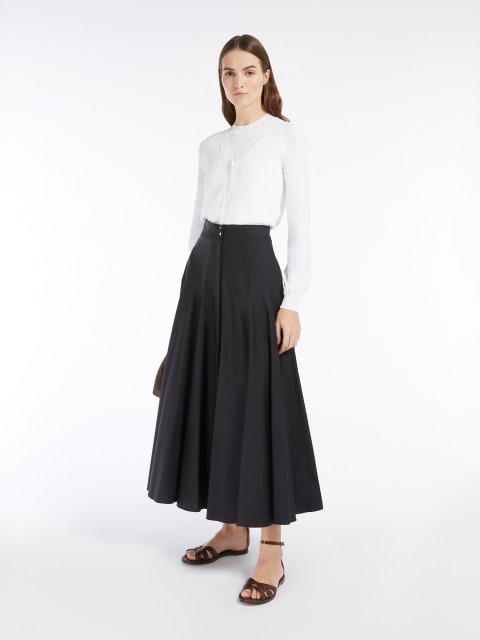 Чорна спідниця Max Mara бавовняна: фото 1 - Invogue