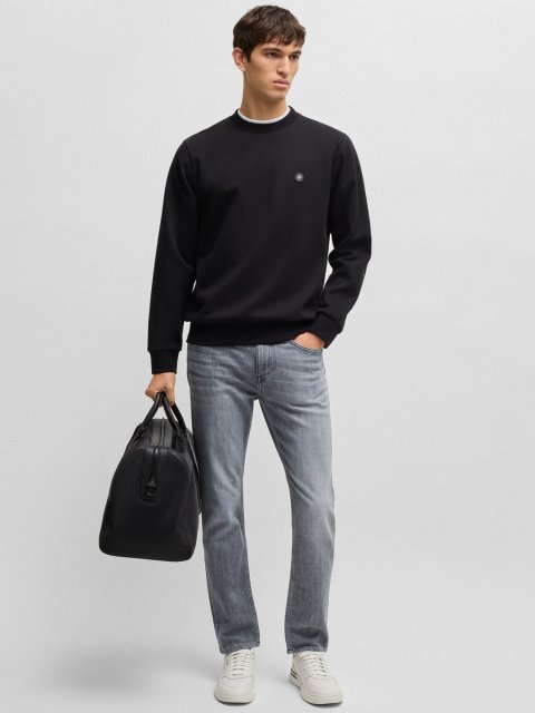 Серые джинсы Boss хлопчатобумажные: фото 1 - Invogue