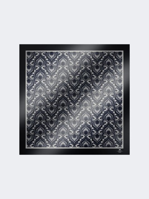 Темно-синий платок WEEKEND ACCESSORIES шелковый: фото - Invogue