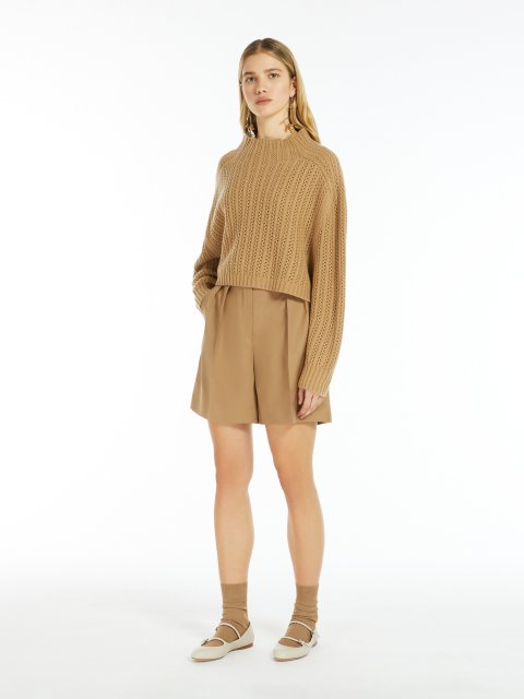 Темно-бежеві шорти Max Mara вовняні: фото 3 - Invogue