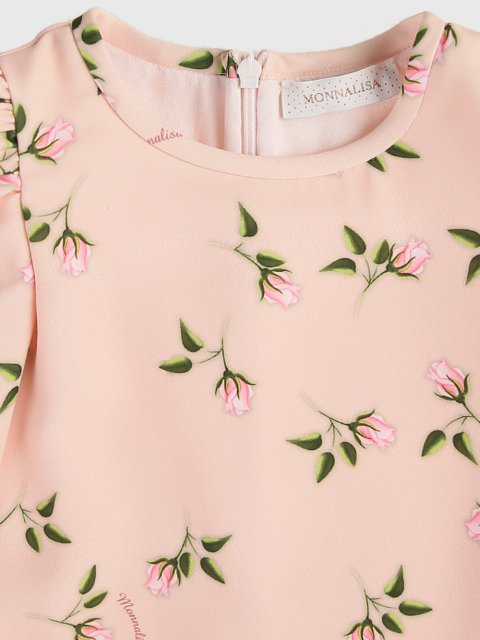 Розовое платье MONNALISA: фото 3 - Invogue