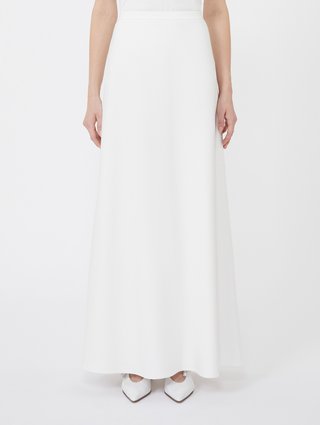 Белая юбка MAX MARA из вискозного трикотажа: фото 2 - Invogue