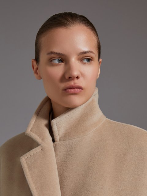 Ванільне пальто MAX MARA з вовни та кашеміру: фото 4 - Invogue