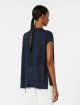 Темно-синій жилет Max Mara з лляної пряжі: фото 3 - Invogue