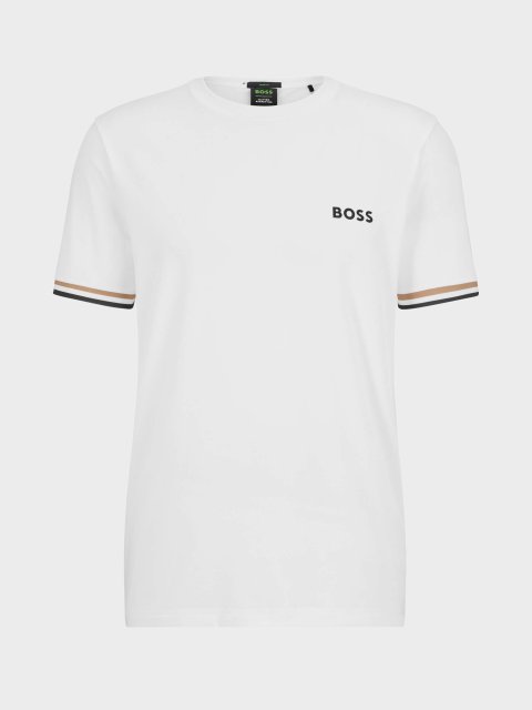 Біла футболка BOSS: фото - Invogue