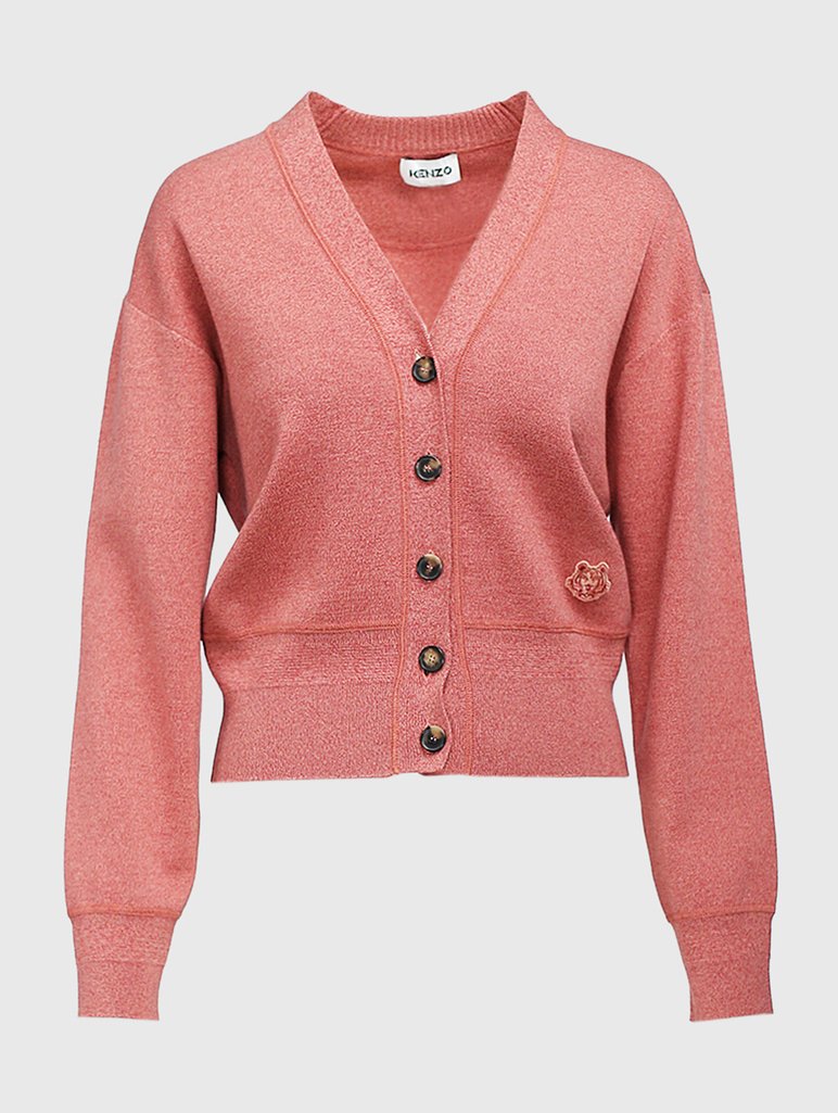 Розовый кардиган KENZO: фото - Invogue