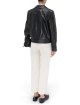 Чорна куртка MAX MARA зі шкіри: фото 2 - Invogue