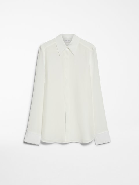 Біла сорочка Sportmax шовкова: фото - Invogue