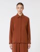 Теракотова сорочка MAX MARA з чистого шовку: фото 2 - Invogue