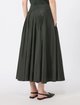 Темно-зеленая плиссированная юбка Max Mara из тафты: фото 3 - Invogue