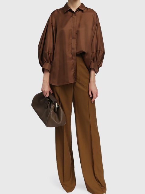 Коричневі брюки MAX MARA : фото 1 - Invogue