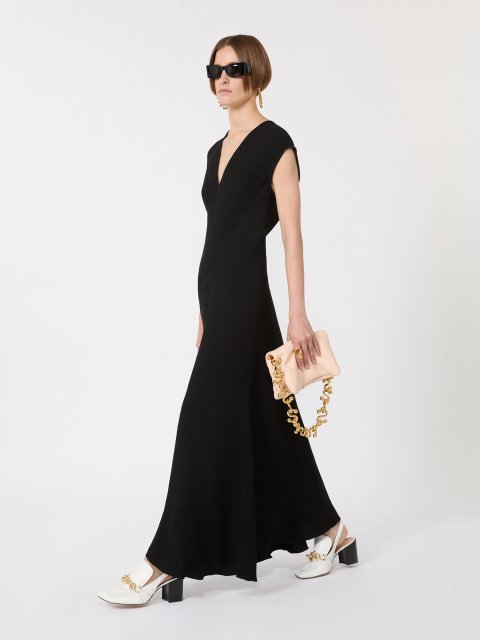 Чорна сукня SPORTMAX з суміші віскози: фото 1 - Invogue