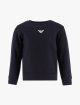 Темно-синя кофта EMPORIO ARMANI KIDS з модалу та бавовни: фото - Invogue