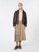 Темно-коричневая кожаная куртка Weekend Max Mara: фото 1 - Invogue
