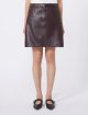 Бордова спідниця WEEKEND MAX MARA шкіряна: фото 2 - Invogue