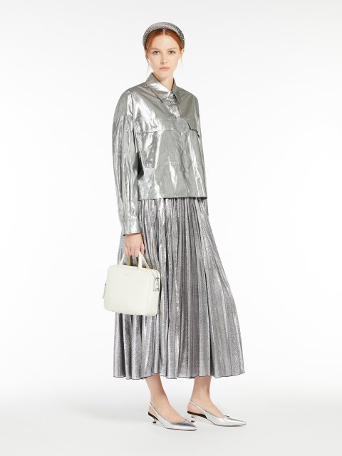 Срібляста спідниця WEEKEND MAX MARA довга: фото 1 - Invogue