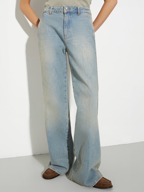 Блакитні джинси MAX&CO вільного крою: фото 2 - Invogue