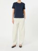Темно-синя футболка Max Mara з бавовни з вишивкою: фото 1 - Invogue